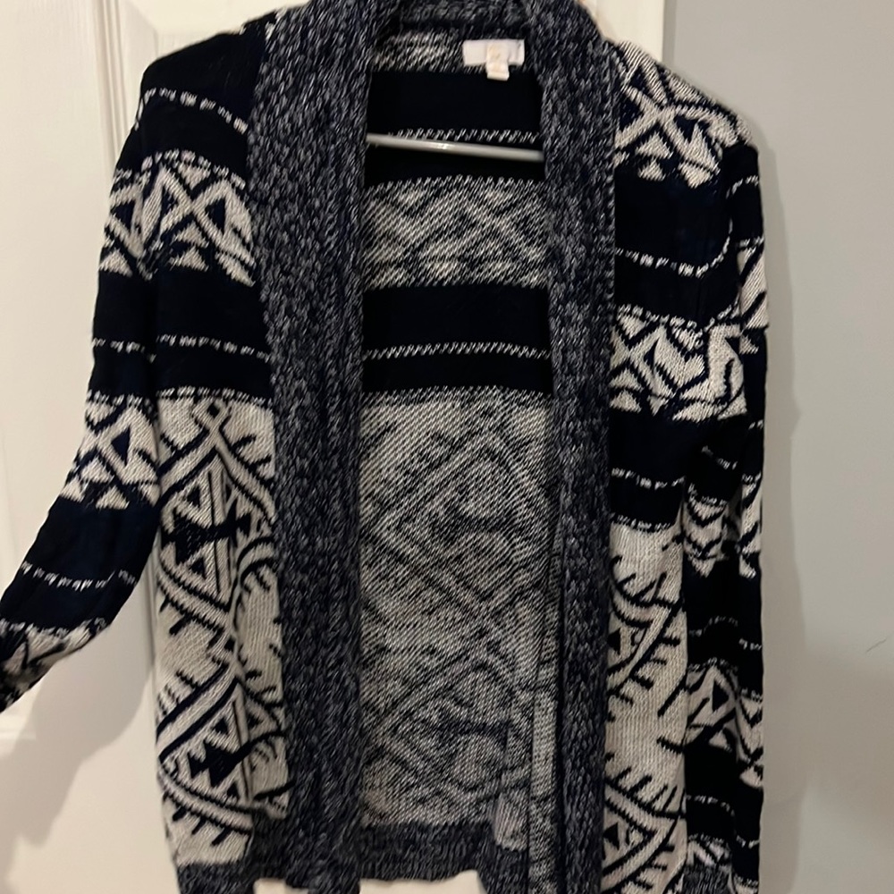 Aztec navy cardigan